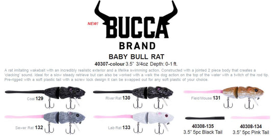 Bucca Baby Bull Rat 3.5" Field Mouse