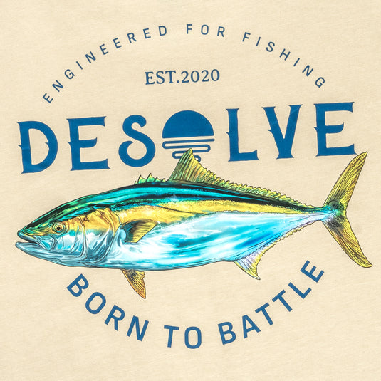 Desolve Born to Battle Kingfish Tee - Sand