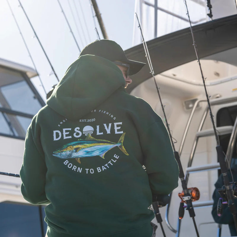 Load image into Gallery viewer, Desolve Hoodie - Born to Battle - Kingfish
