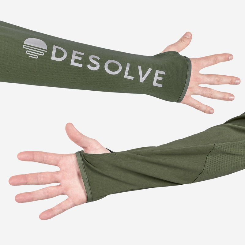 Load image into Gallery viewer, Desolve Helios Hooded Shirt - Seaweed
