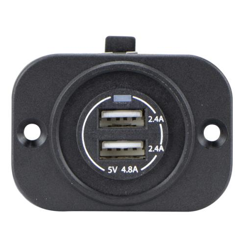 Load image into Gallery viewer, Relaxn Flush Mount Dual USB Socket
