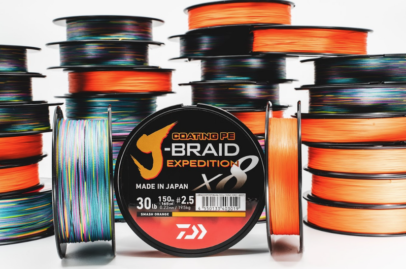 Load image into Gallery viewer, Daiwa J Braid Expedition - 150m Orange

