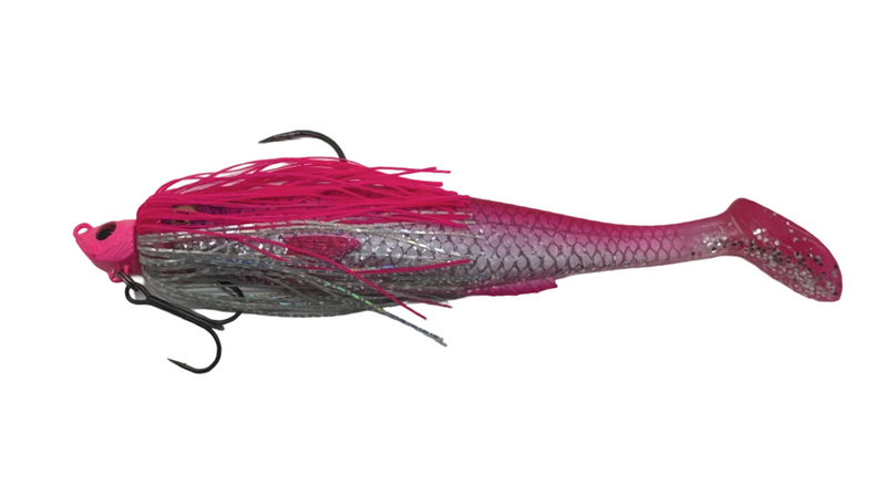 Load image into Gallery viewer, Spinwright x Irukunji 5" Swim Jig 1/2oz
