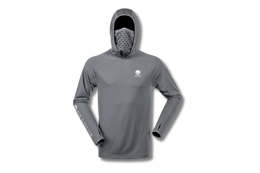 Desolve Helios Hooded Shirt - Kingfish - Shift Grey