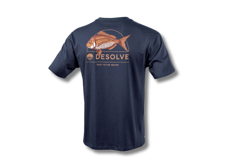 Load image into Gallery viewer, Desolve Staple Snapper Tee - Navy
