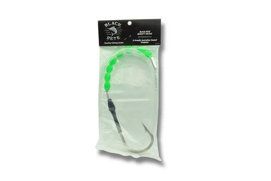 Black Pete Single Hook Lure Rig - 10/0 300lb