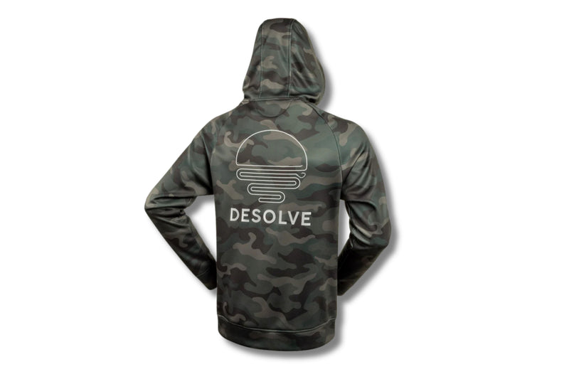 Load image into Gallery viewer, Desolve Thermocline Hoodie - Black AOP
