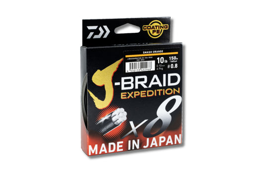 Daiwa J Braid Expedition - 150m Orange