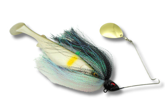 Spinwright Beast Spinnerbait Fluffball x Raijin Shad 220 (1oz)