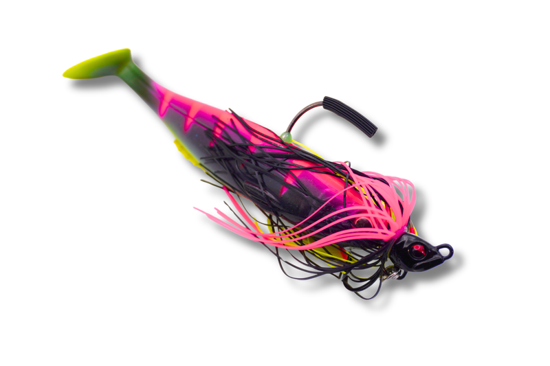 Load image into Gallery viewer, Spinwright x Irukunji 7" Swim Jig 1/2oz
