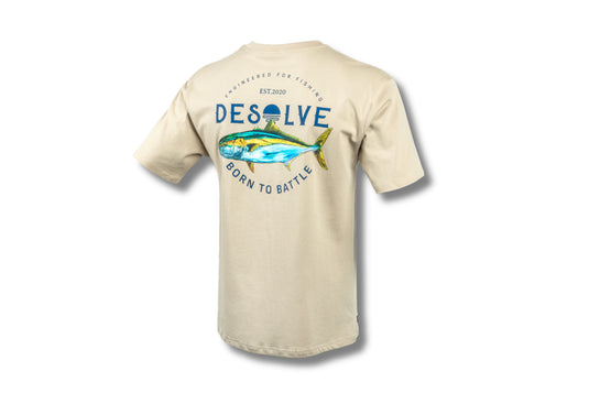 Desolve Born to Battle Kingfish Tee - Sand