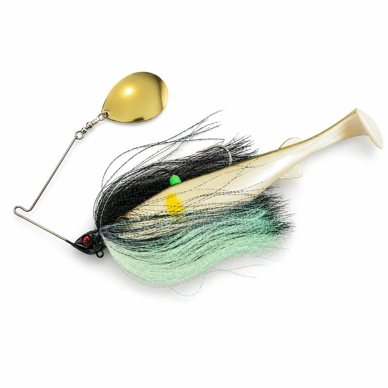 Load image into Gallery viewer, Spinwright Beast Spinnerbait Fluffball x Raijin Shad 220 (1oz)
