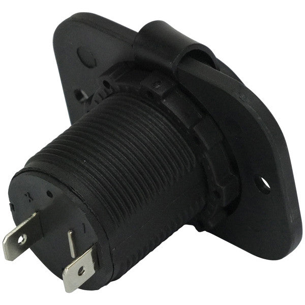 Load image into Gallery viewer, Relaxn Flush Mount 12/24V Power Socket – Black
